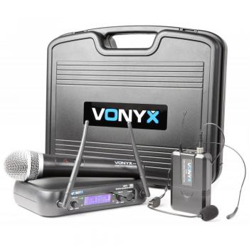 Vonyx WM73C 2-Kanaals Microfoonsysteem met Hand