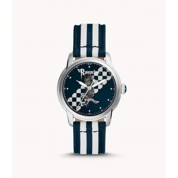 Fossil Harry Potter Ravenclaw Limited Edition Unisex Uhr mit Edelstahl-3-Zeiger-Werk und Nylonarmband