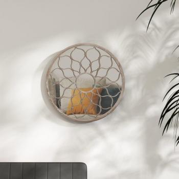 Sable Miroir 40×3 cm, décor mural en fer – usage intérieur