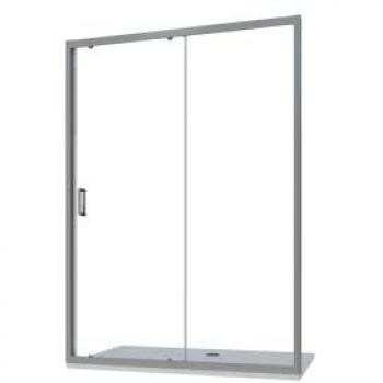 Douche Coulissante 120 cm Verre 6mm Profilés Chromés