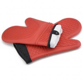 Gants de four isolants en silicone extra longs
