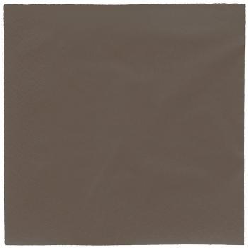 Schokoladenfarbenes Napkin-Paket 50er – Generique 38 × 38 cm
