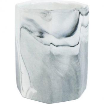 Makeup Brush Holder Marble Design