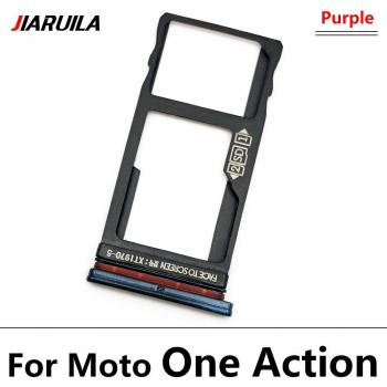 Fente de carte SD pour Moto E6 Play E6S One Action Fusion, lot de 5 pièces