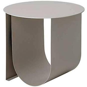 Mesa auxiliar Cher de metal gris Ø43 x H38 cm