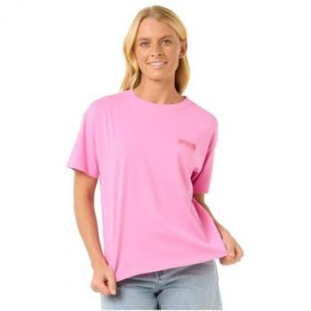Rip Curl Ocean Tech Relaxed T-Shirt – Pink – Damen – XS
