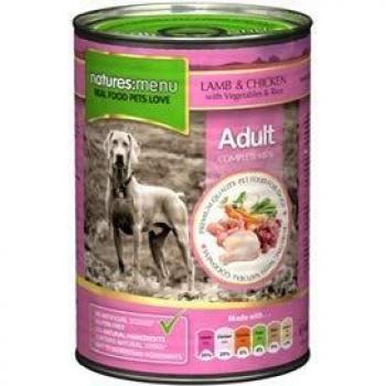 Natures Menu Dog Food, Lamb and Chicken, 400g