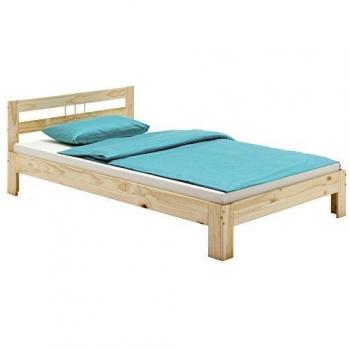 Lit Pin Théa – 100 × 200 cm, vernis naturel, tête intégrée