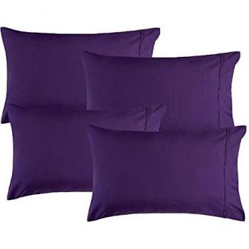 Bedsure Purple Pillow Cover Collection – 4 Units