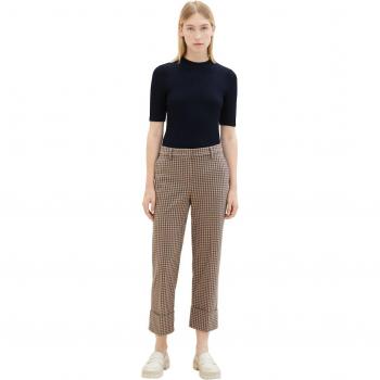 Pantalón mujer Tom Tailor con estampado de cuadros