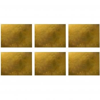 Gold Finish Table Mates – Argon Collection, 400 x 300 mm (6 pcs)