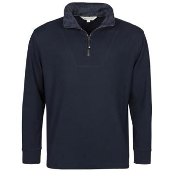 HeatHold Thermal Soft Men’s 1/4 Zip Fleece Top – Navy, Medium