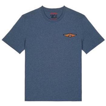 Shark Attack Logo Shirt – Heather Blue, L