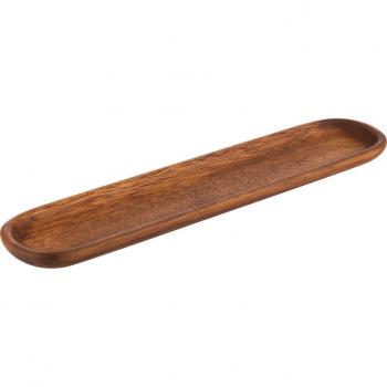 APS Servierbrett, 1 Stück, 370 x 80 x 20 mm, braun, feucht abwaschbar