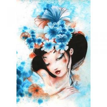 Misstigri Fleurs Bleues en Puzzle