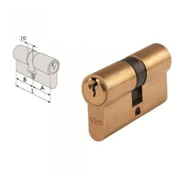 Cilindro Serratura Doppio Europeo Ottonato 90 mm (35-55) SERIE 900 Viro