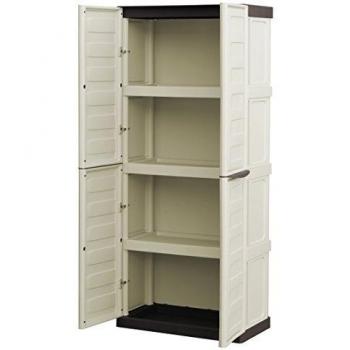 Armoire à étagères haute Art Plast 70 × 39 × 165 cm – double porte