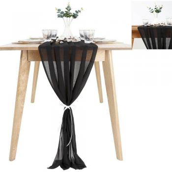 Champagne Chiffon Table Runner for Weddings