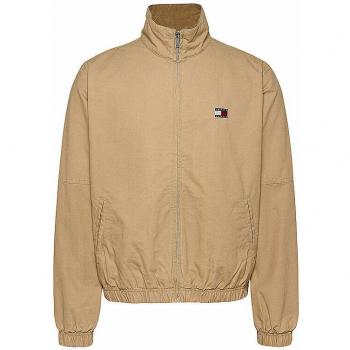 Blouson Homme Tommy Jeans Beige XXL avec Fermeture Éclair