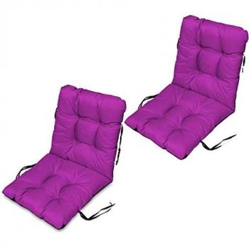 Coussin d’appoint extérieur – Lot de deux pièces – Dimensions 96 × 48 cm – Couleur fuchsia – Imperméable – SuperKissen24