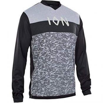 Ion Scrub Amp Langarm Fahrradtrikot schwarz/grau 2020: Größe: XL