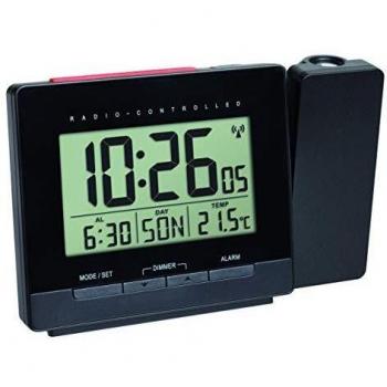 TFA Dostmann 60.5016.01 Sveglia digitale radiocontrollata con proiettore, colore nero