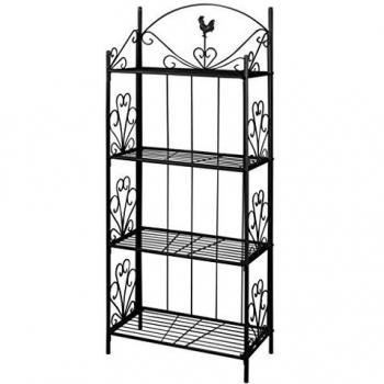 VidaXL Black Plant Rack