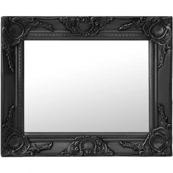 VidaXL 50x40 cm Black Baroque Mirror