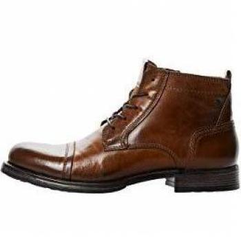 Bottines Jack & Jones JFW RUSSEL en cuir Marron 42,46