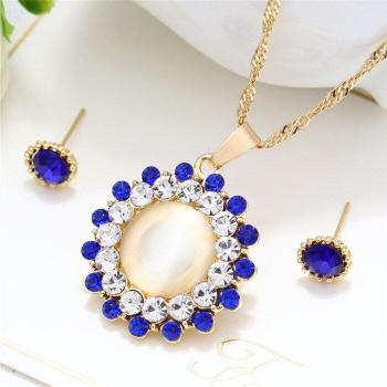 Conjunto de Collar y Pendientes de Perlas para Disfraz