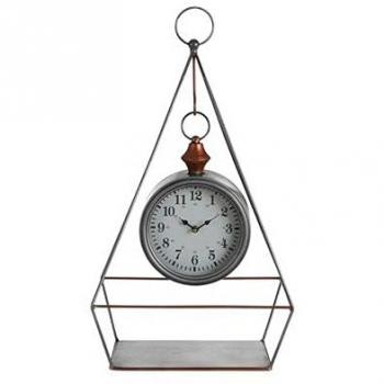 Hayden Vintage Silver Table Clock