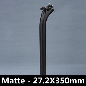 Matt schwarze Sattelstütze 31,6mm