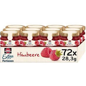 Schwartau Extra Himbeer‑Portionsglas – 72 Packung