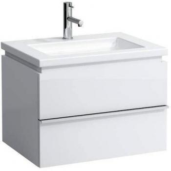 Meuble sous-lavabo LAUFEN, 2 tiroirs, 455x745x475, Neige