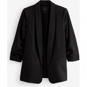 Next Vichykaros Blazer im Relaxed Fit mit Raffärmeln