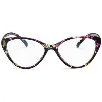 Clear Lens Cat Eye Glasses for Women