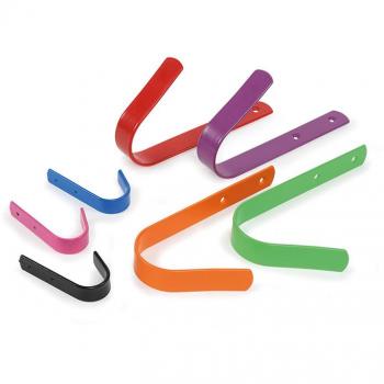 Shires 5‑Pack Colorful Stable Hooks (Black)