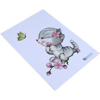Cartoon Kitten Wall Stickers for Bathroom