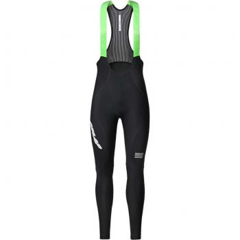 Culote de Invierno MAAP Eclipse Team para Mujer en Negro y Verde Flúor