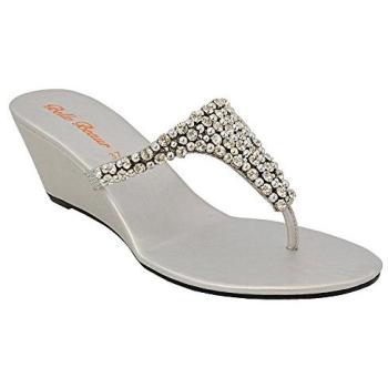 Xy London Silver Logan Diamond Post Wedges