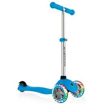Globber Primo Monopattino per Bambini con Ruote Luminose Sky Blue
