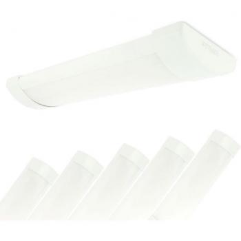 6 Ultra‑flache Leuchtstreifen 8W Line, 80W, IP40, 750lm, 28 cm – Kaltweiß 6000K