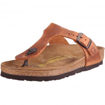 Birkenstock Gizeh Naturleder, Infradito unisex, Antik Braun, EU 41