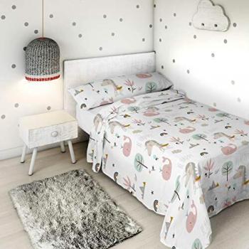 Sábana Encimera Haciendo el Indio Rainbowland 160 x 270 cm (Cama de 90)