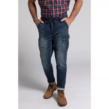 Pantaloni cargo blu tapered loose fit uomo JP1880