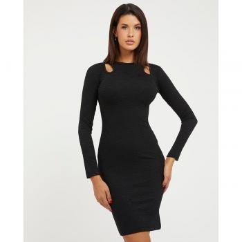 Vestido de Mujer Guess con Corte Ceñido y Manga Larga
