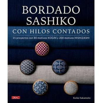 Bordado sashiko con hilos contados