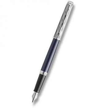 Pluma Fuente Fina Waterman Hemisférica Azul Medio