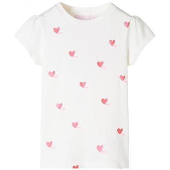 VidaXL Youth T-shirt Ecru 116