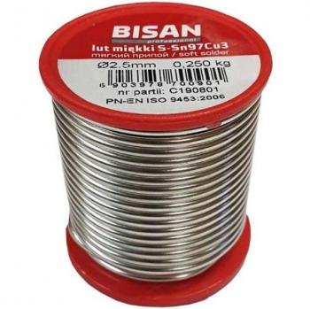 Fil de soudure plombier 2.5mm Sn97Cu3 250g